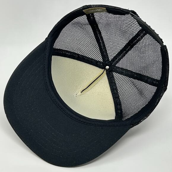 Vintage US Army Trucker Hat Cap Black 80s Camouflage Military Mesh Snapback - Picture 4 of 9